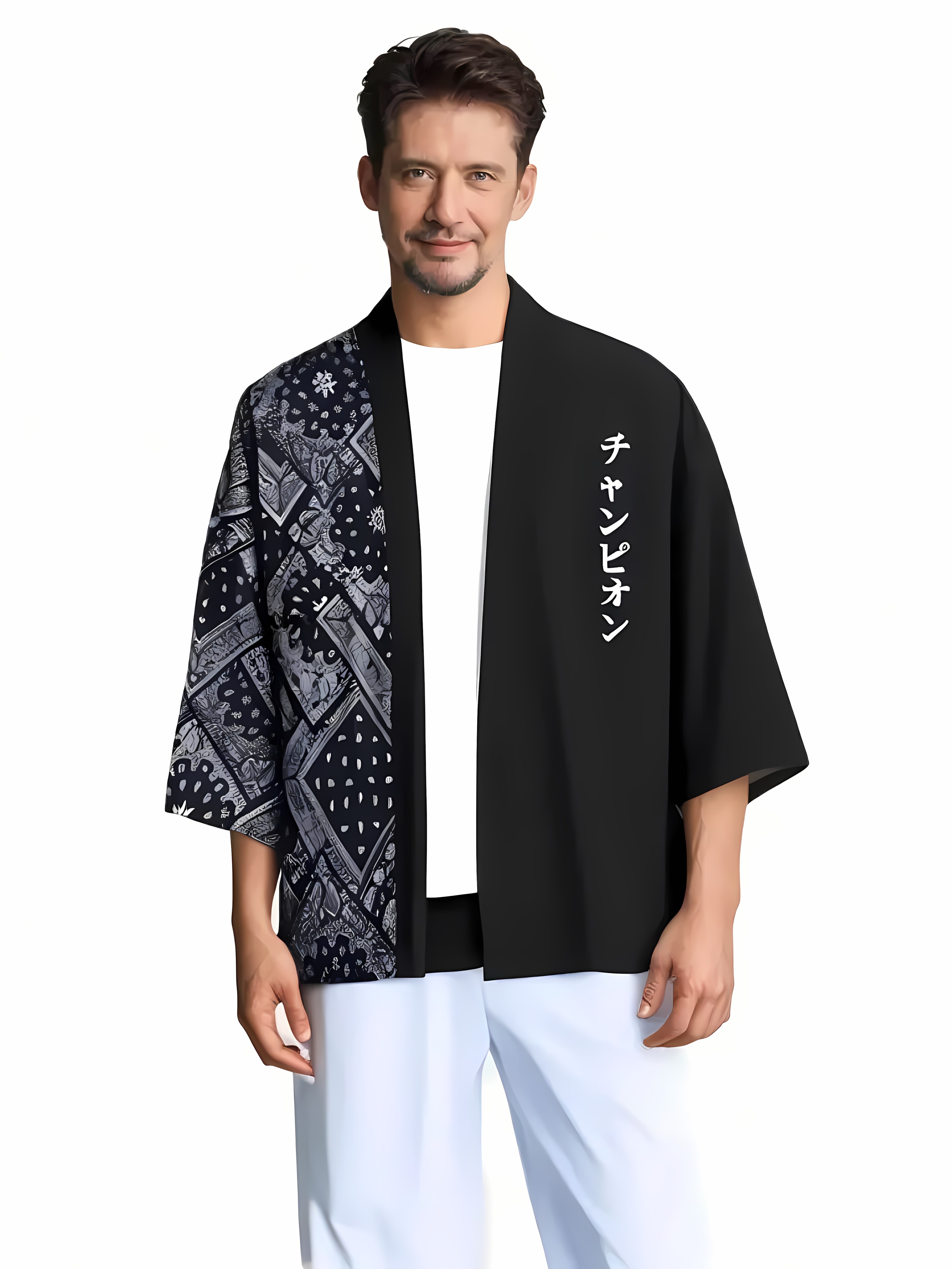 Street Fashion Kimono - 2026 Summer New Men's Kimono with