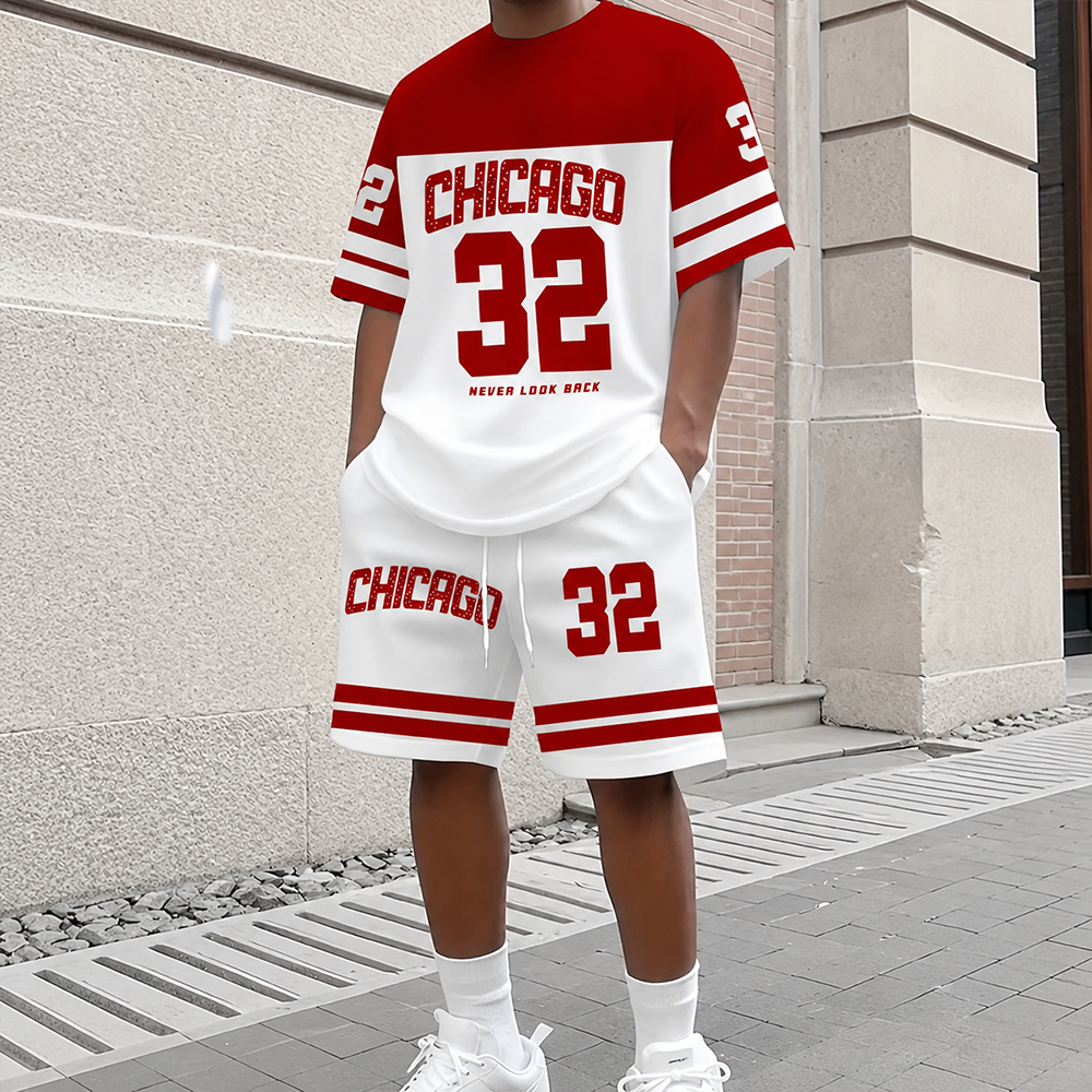 Summer Men's Casual Chicago Th - Street Fashion Chicago avis et prix