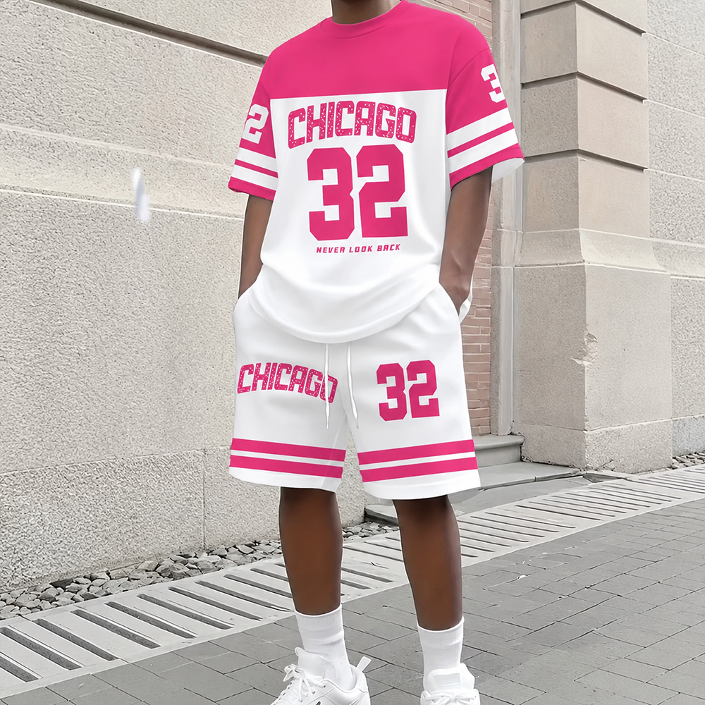 Summer Men's Casual Chicago Th - Street Fashion Chicago avis et prix