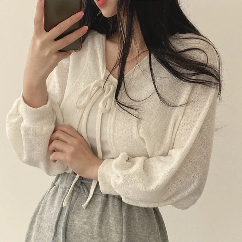 Summer Women Knitted Cardigan  - Korean Street Fashion Female avis et prix