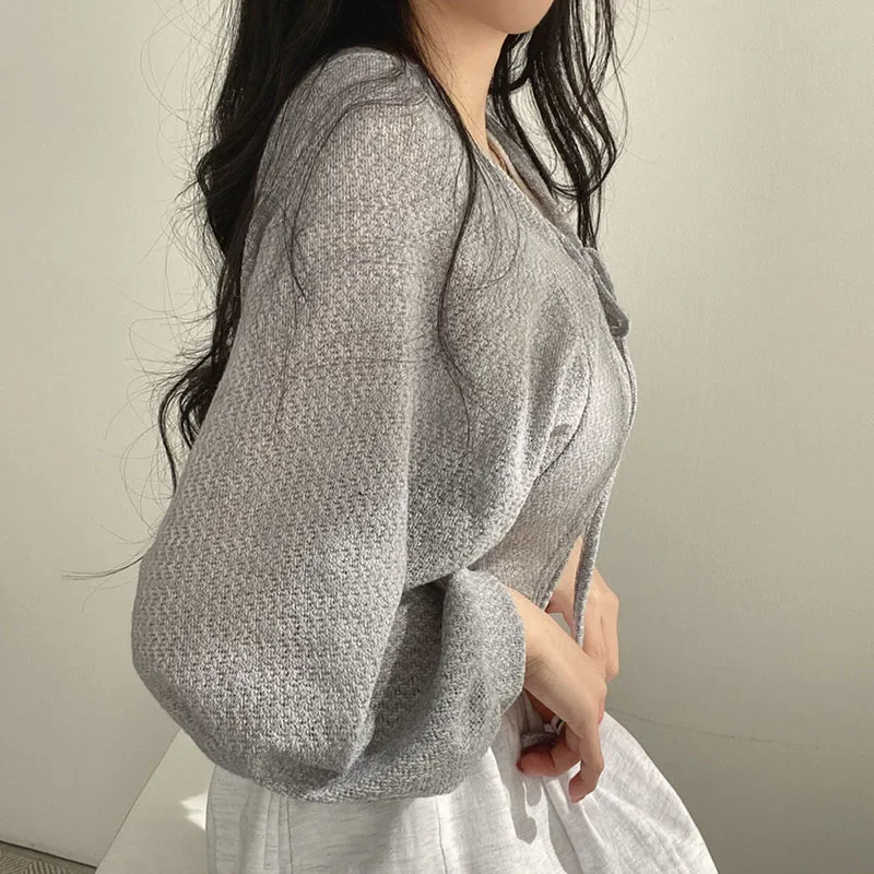 Summer Women Knitted Cardigan  - Korean Street Fashion Female avis et prix