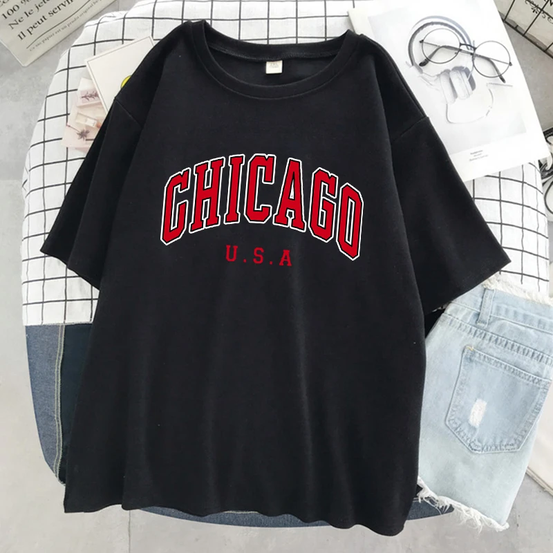 Chicago Usa City Letter Graphi - Street Fashion Chicago avis et prix