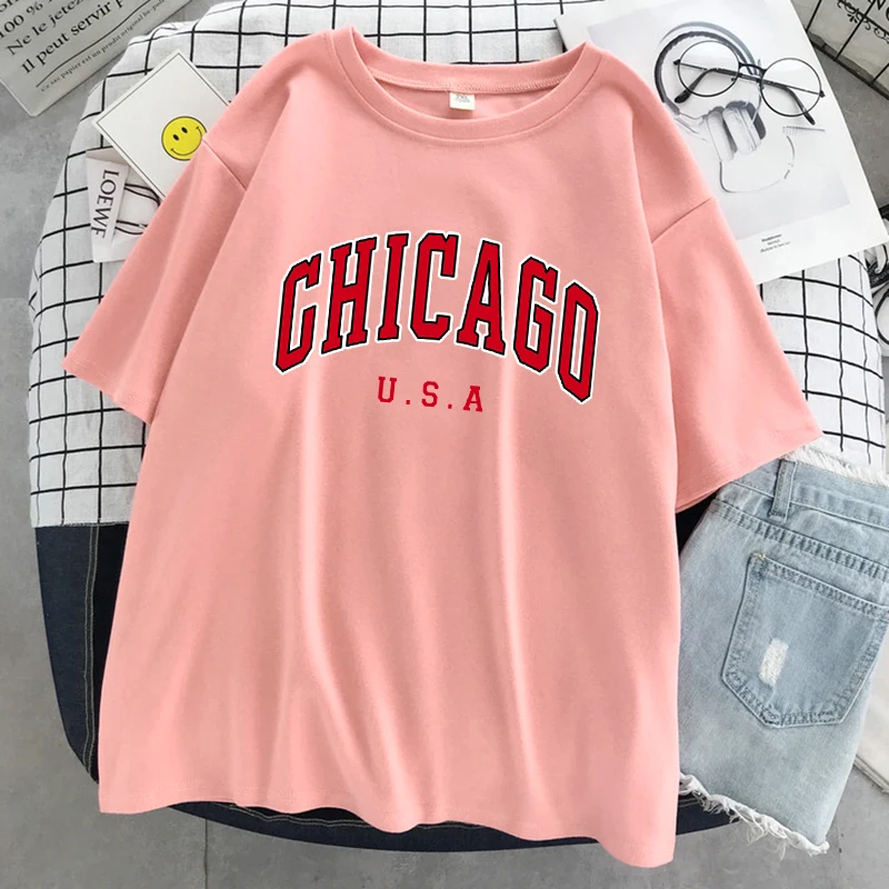 Chicago Usa City Letter Graphi - Street Fashion Chicago avis et prix