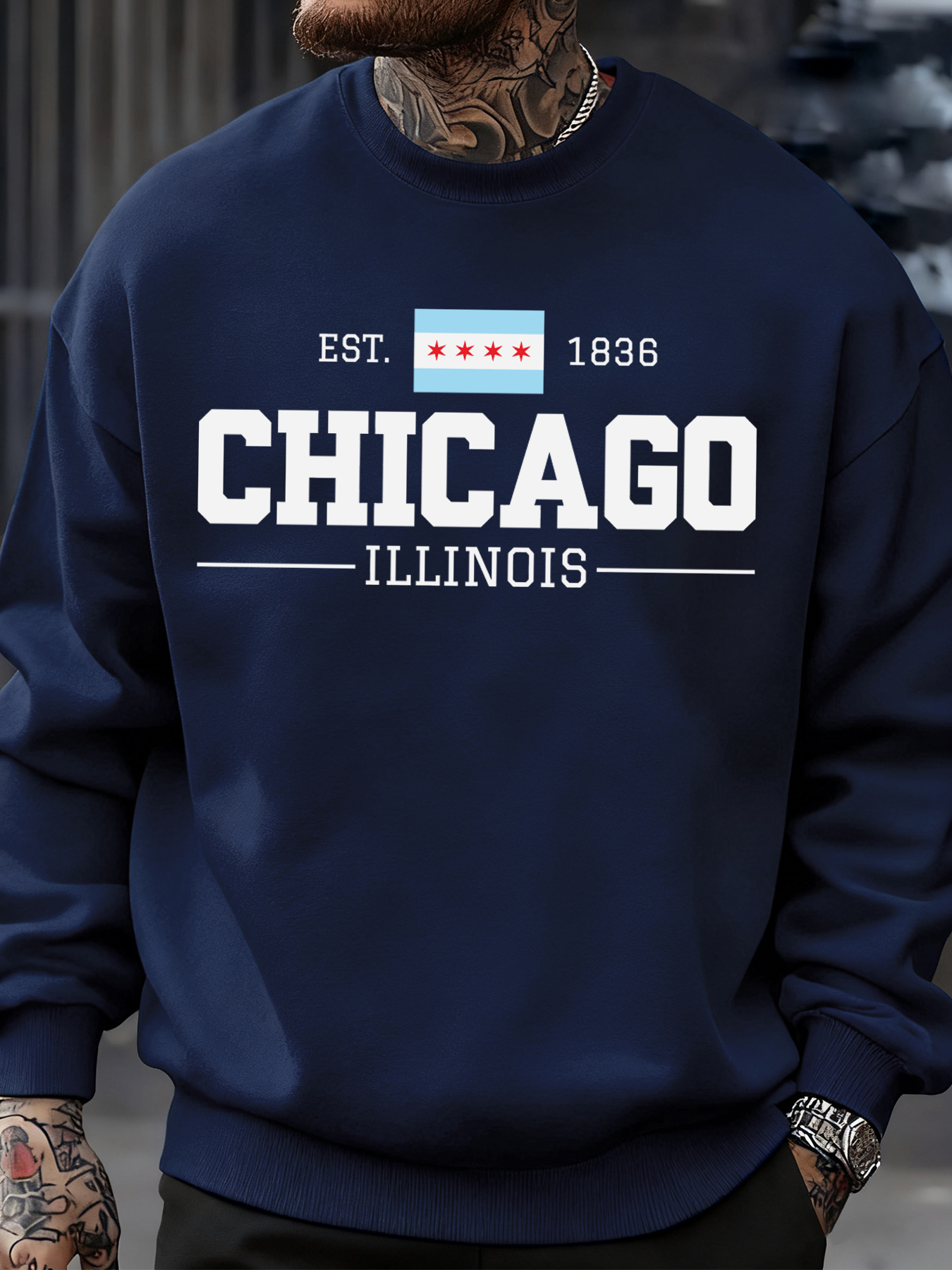 Chicago Illinois Printed Autum - Street Fashion Chicago avis et prix