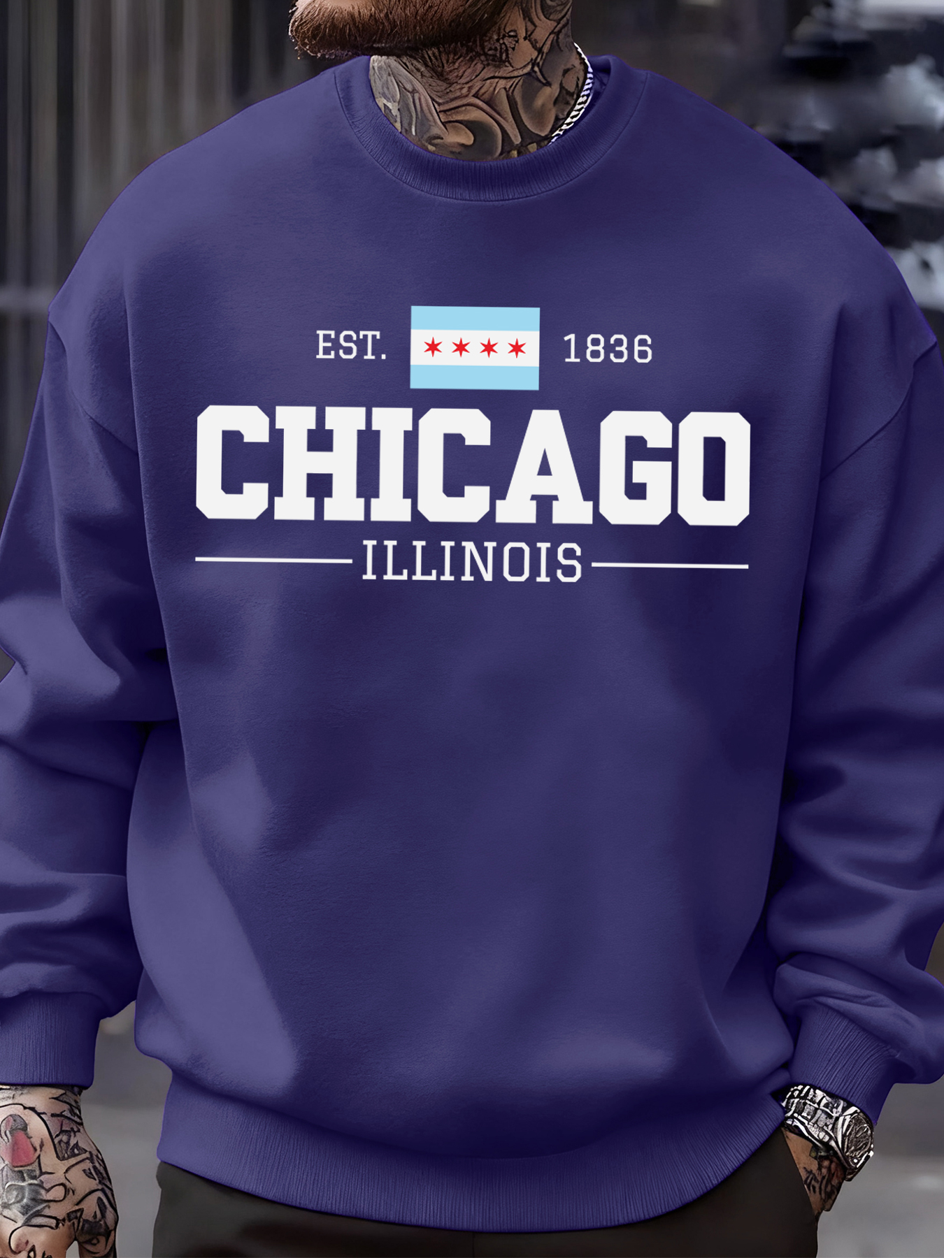 Chicago Illinois Printed Autum - Street Fashion Chicago avis et prix