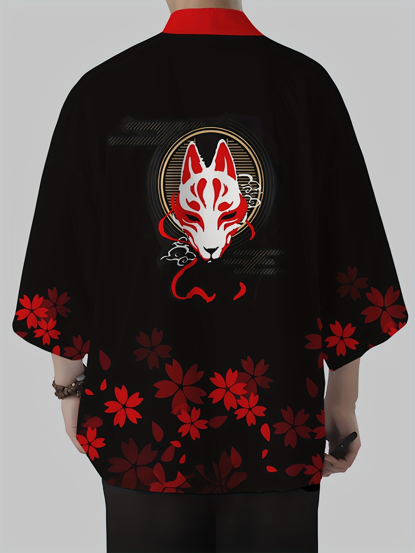2026 Summer Men's Kimono 3D Pr - Street Fashion Kimono avis et prix