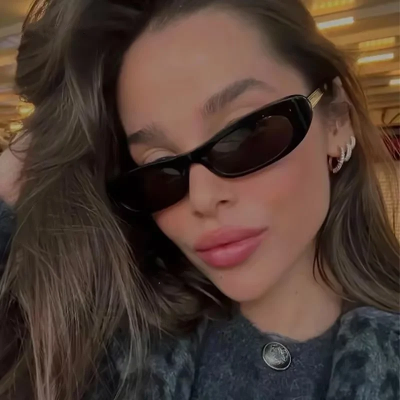 New Retro Oval Frame Sunglasse - Street Fashion Shoot avis et prix