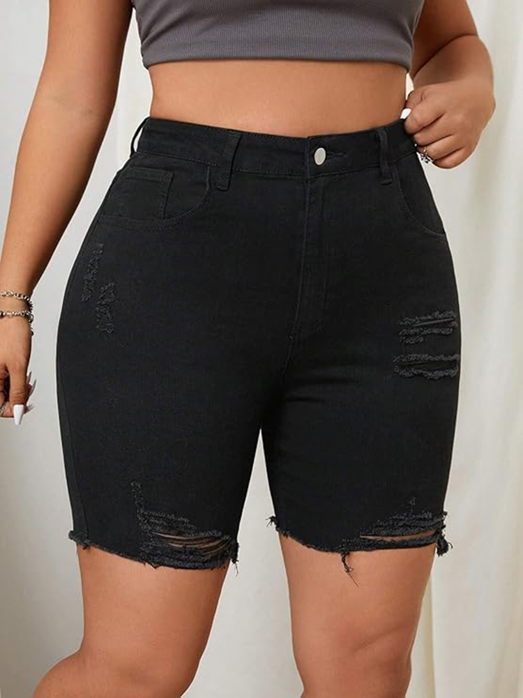 Plus Size Ripped Jeans for Wom - Distressed Jean Rip avis et prix