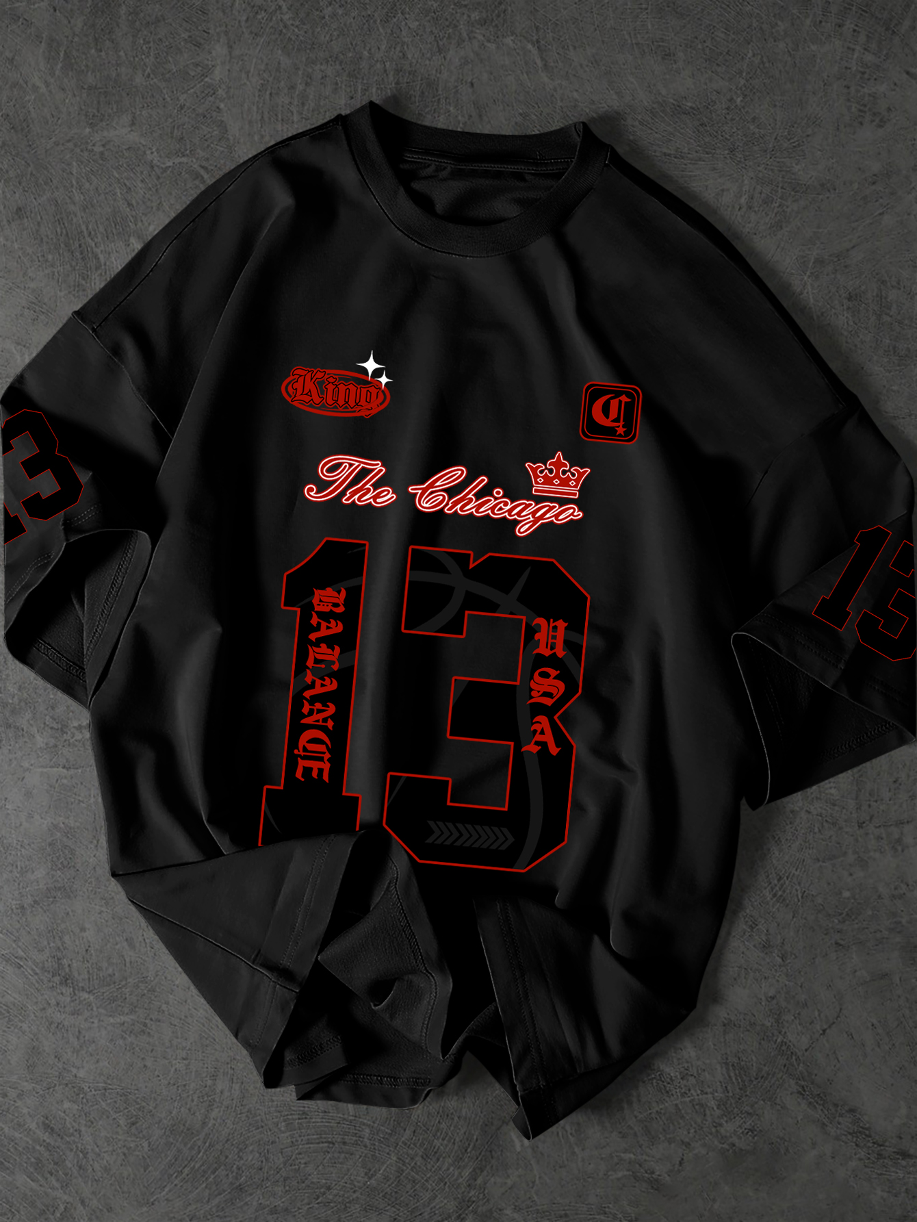 Men's T-Shirt, Chicago 13 Bask - Street Fashion Chicago avis et prix