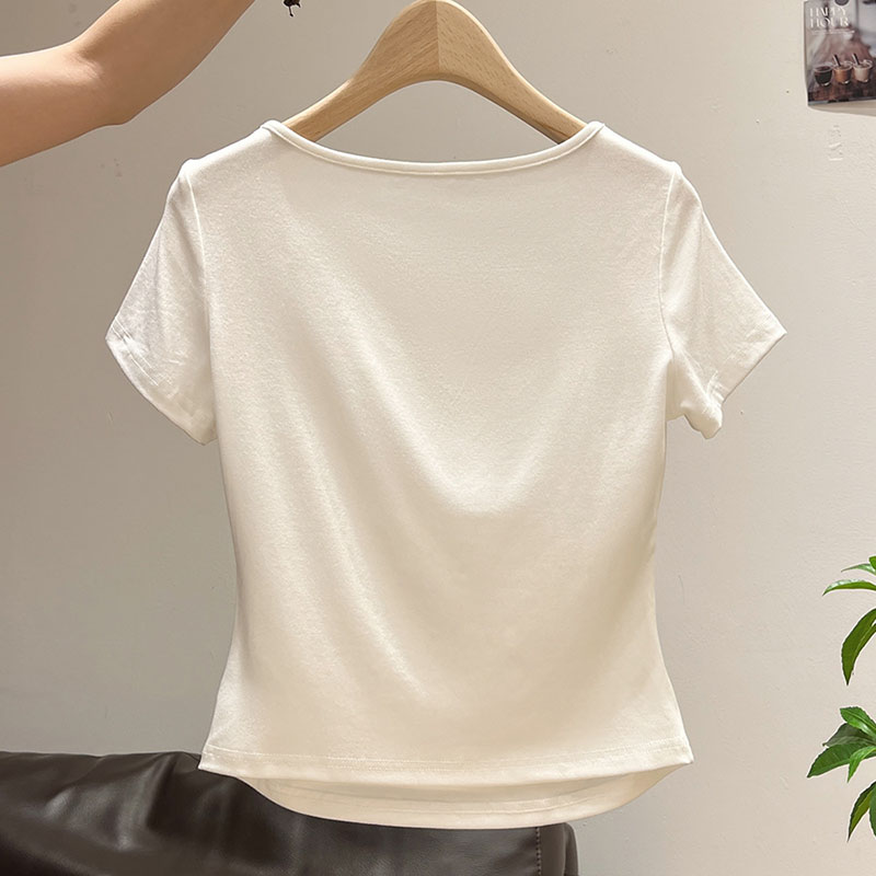 Women's Half-open Collar Butto - Korean Street Fashion Female avis et prix