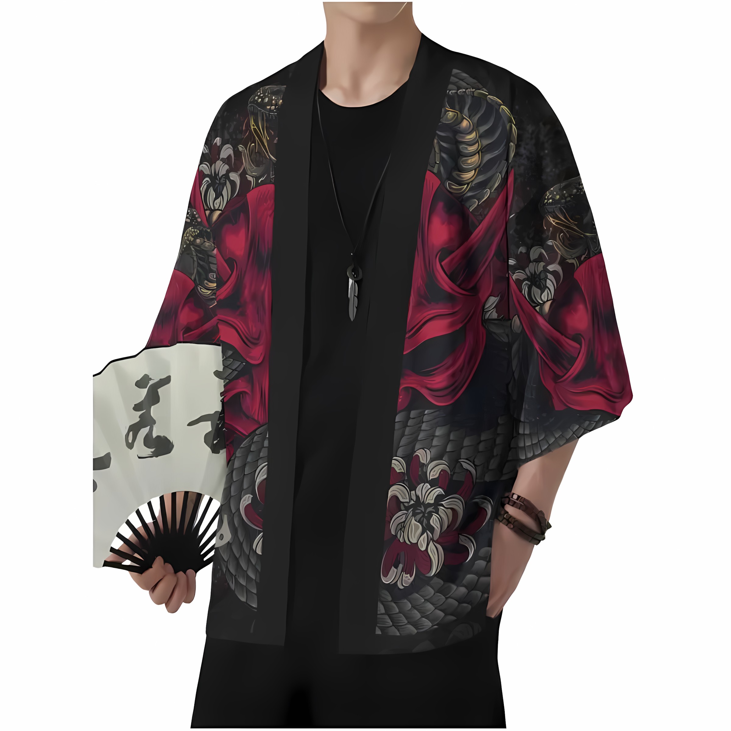 2026 Summer New Men's Kimono w - Street Fashion Kimono avis et prix
