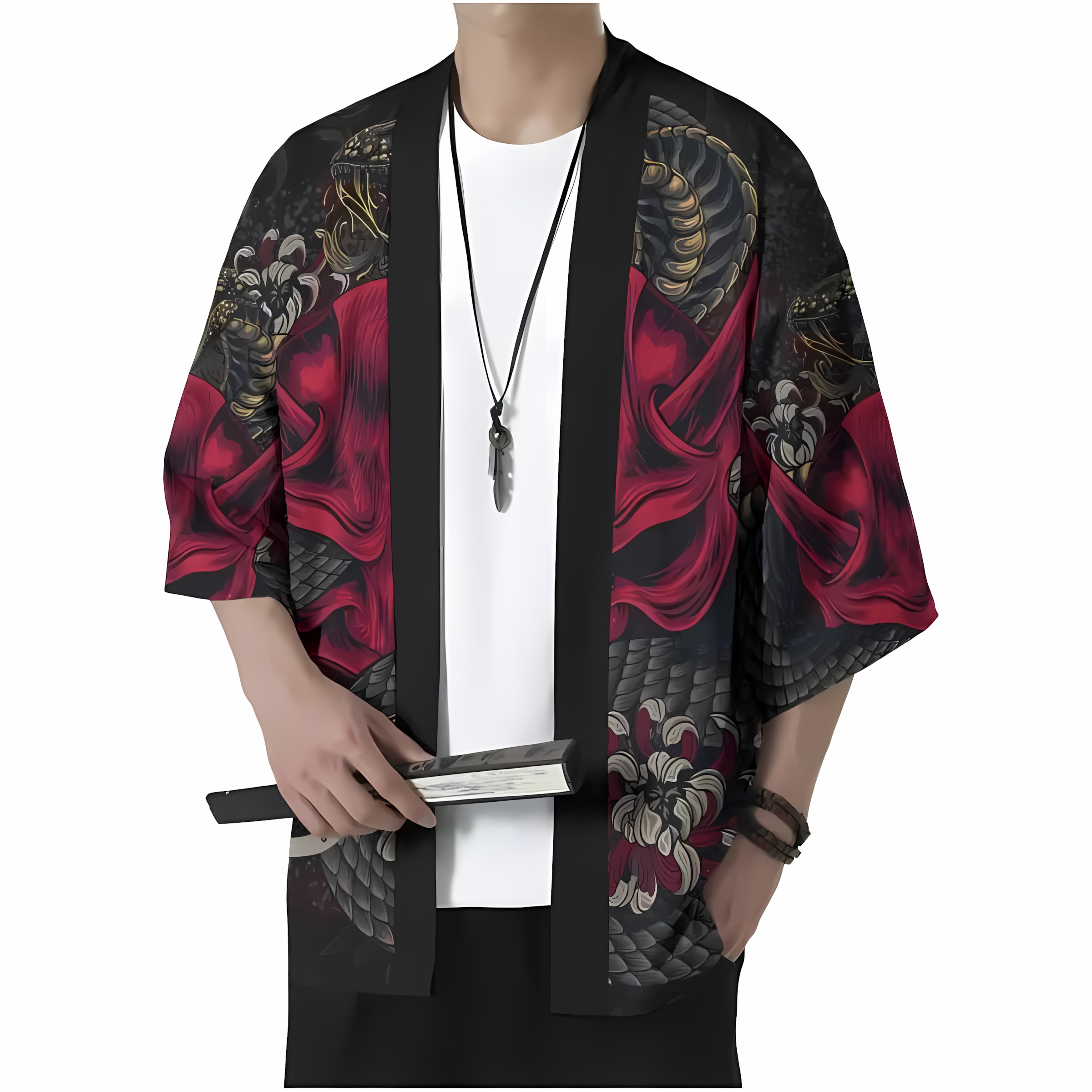 2026 Summer New Men's Kimono w - Street Fashion Kimono avis et prix