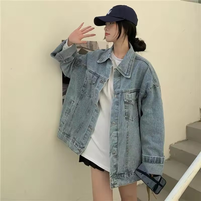 2025 New Fashion Denim Jacket  - Korean Street Fashion Female avis et prix
