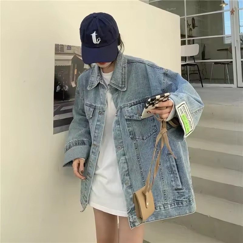 2025 New Fashion Denim Jacket  - Korean Street Fashion Female avis et prix