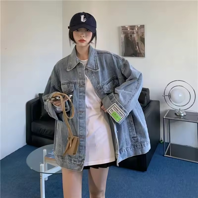 2025 New Fashion Denim Jacket  - Korean Street Fashion Female avis et prix