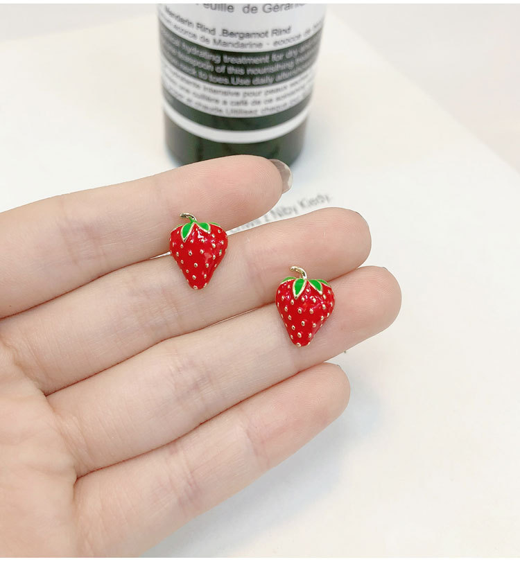 Acrylic Strawberry Earrings Fa - Street Fashion Shoot avis et prix