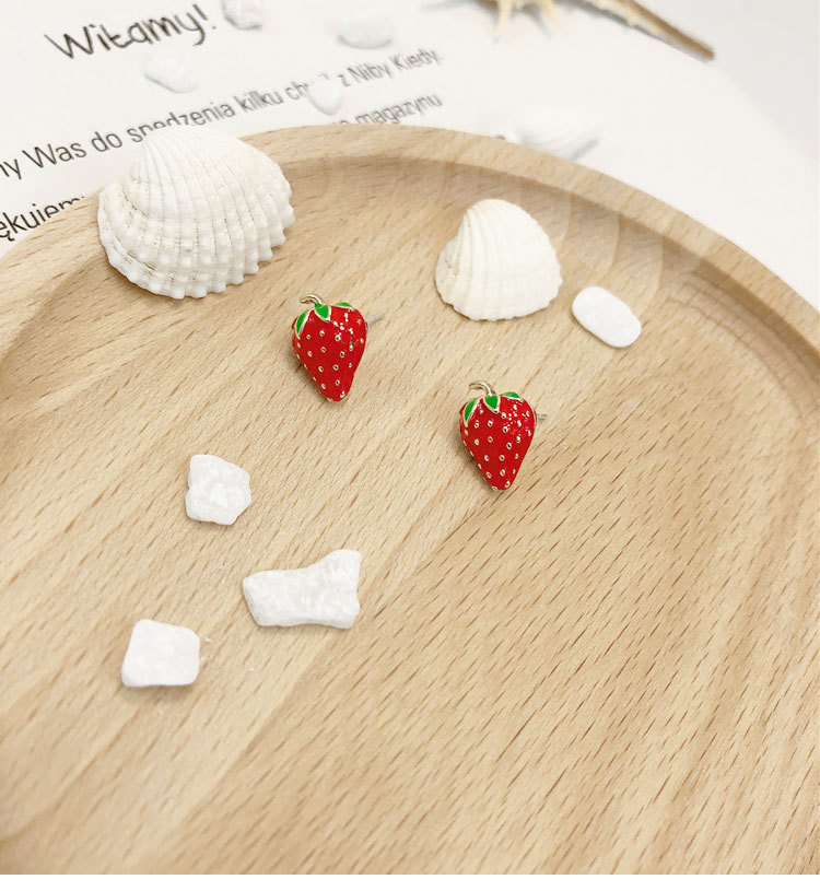 Acrylic Strawberry Earrings Fa - Street Fashion Shoot avis et prix