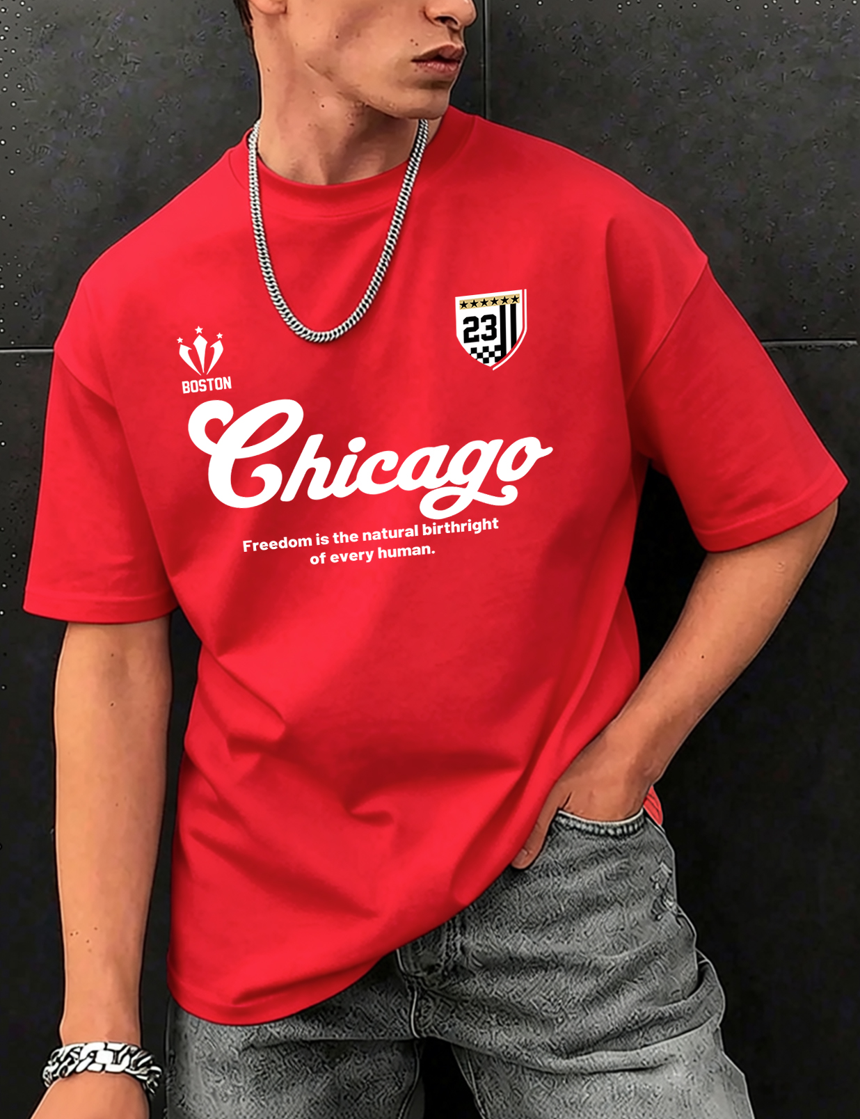 Boston Chicago Number 23 Print - Street Fashion Chicago avis et prix