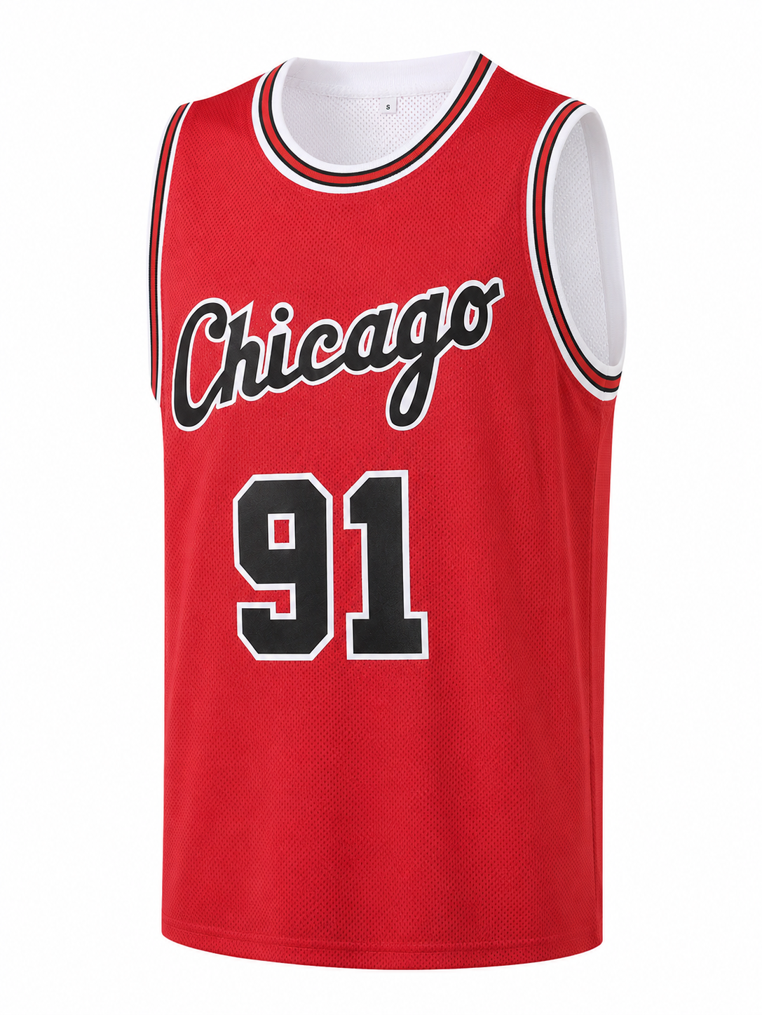 #91 Bulls Retro Red Jersey Chi - Street Fashion Chicago avis et prix