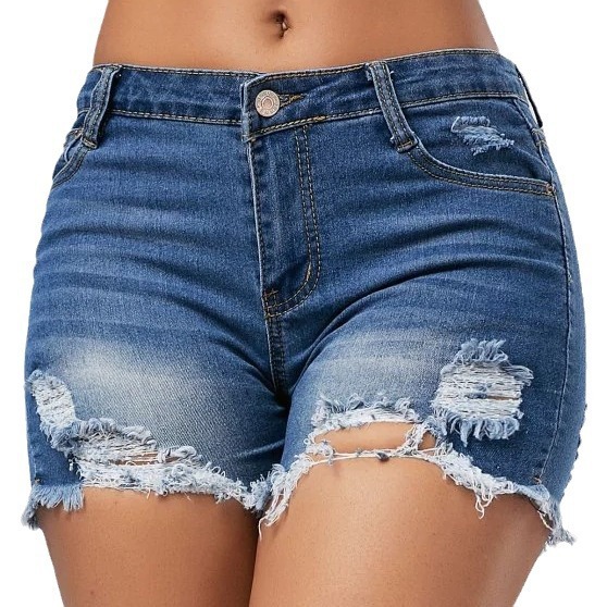 Shorts Women Hole Jeans Short  - Distressed Jean Rip avis et prix