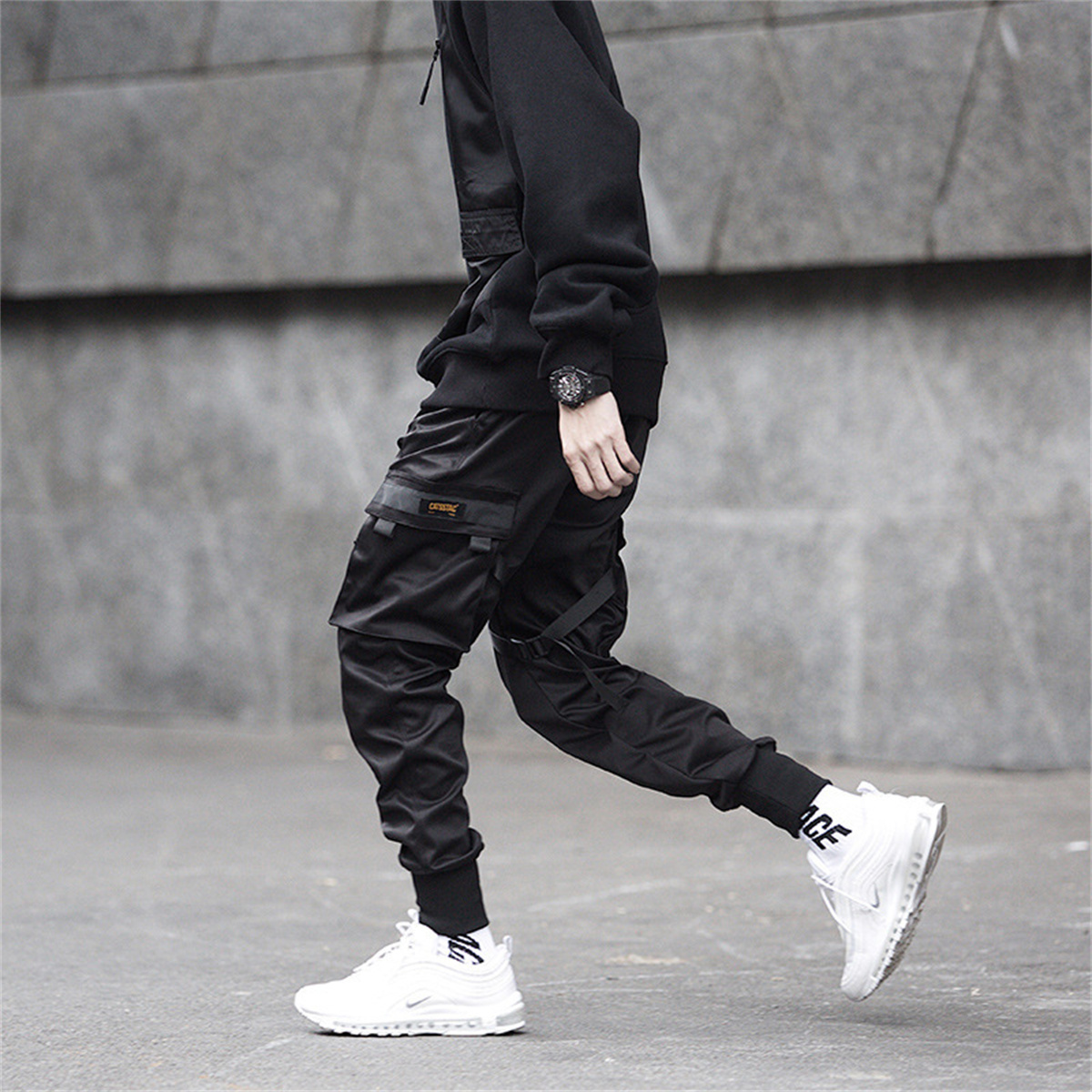 Black Hip Hop Cargo Pants Summ - Street Fashion Brand avis et prix