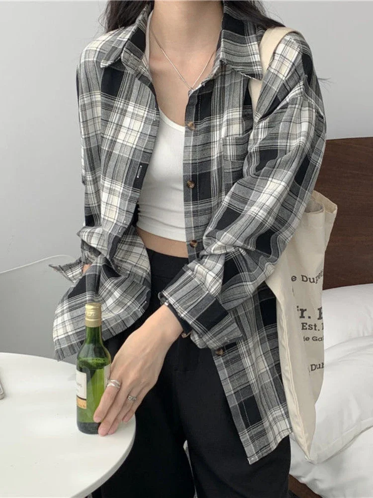 Casual Long Sleeves Autumn Blo - Korean Street Fashion Female avis et prix