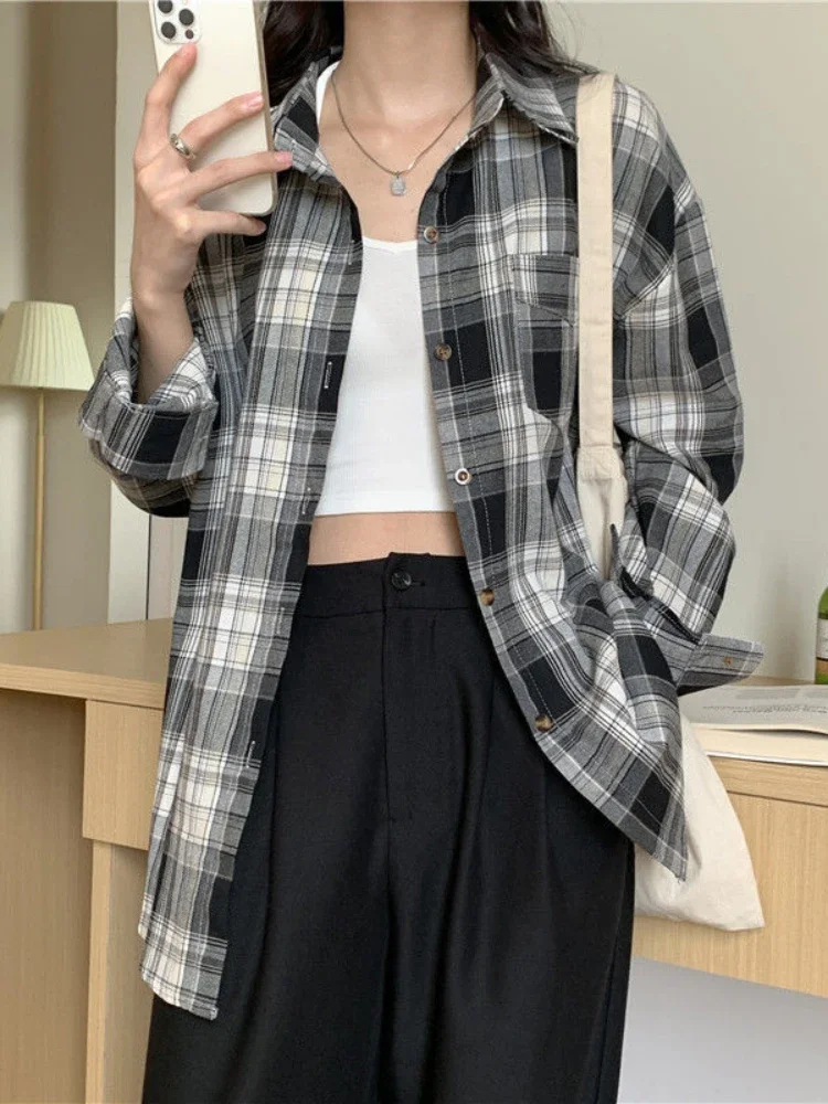 Casual Long Sleeves Autumn Blo - Korean Street Fashion Female avis et prix