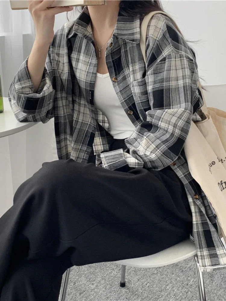 Casual Long Sleeves Autumn Blo - Korean Street Fashion Female avis et prix