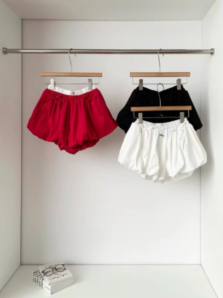 High Waist Solid Bud Shorts Lo - Korean Street Fashion Female avis et prix