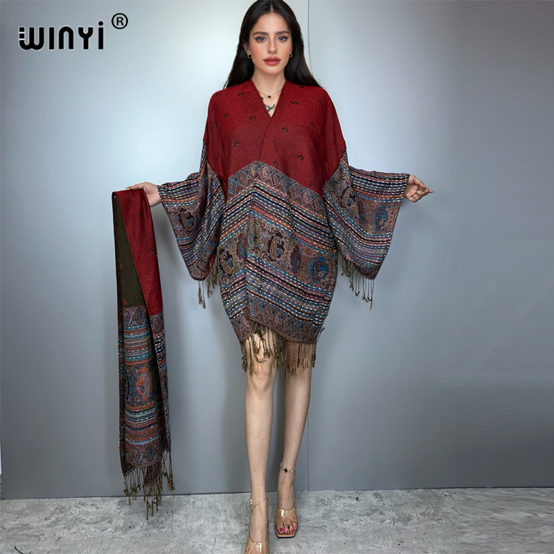 WINYI kimono maxi coat Africa  - Street Fashion Kimono avis et prix