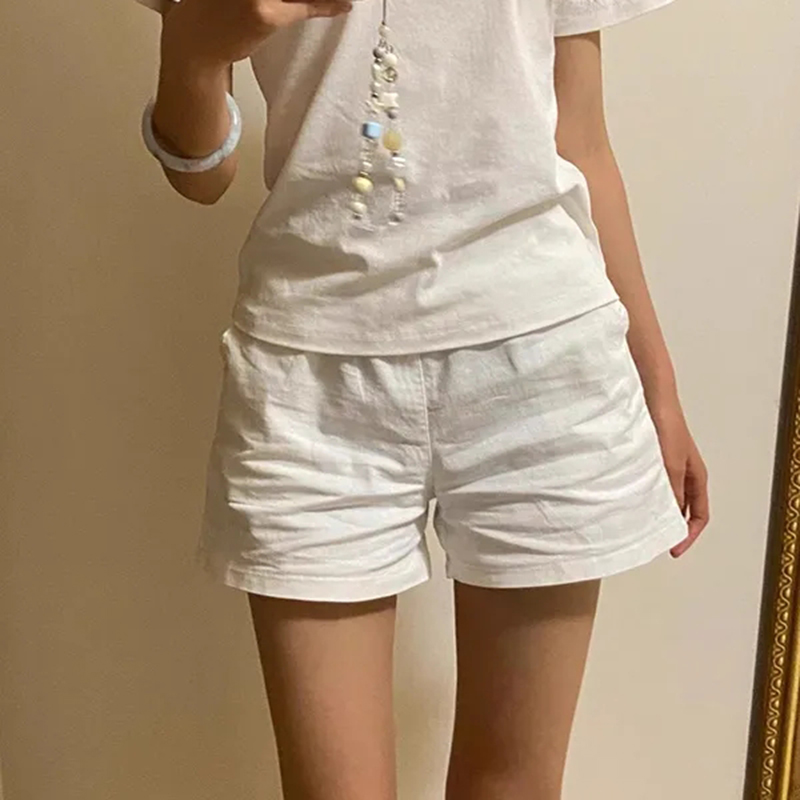 High Waist Cotton Shorts Women - Korean Street Fashion Female avis et prix