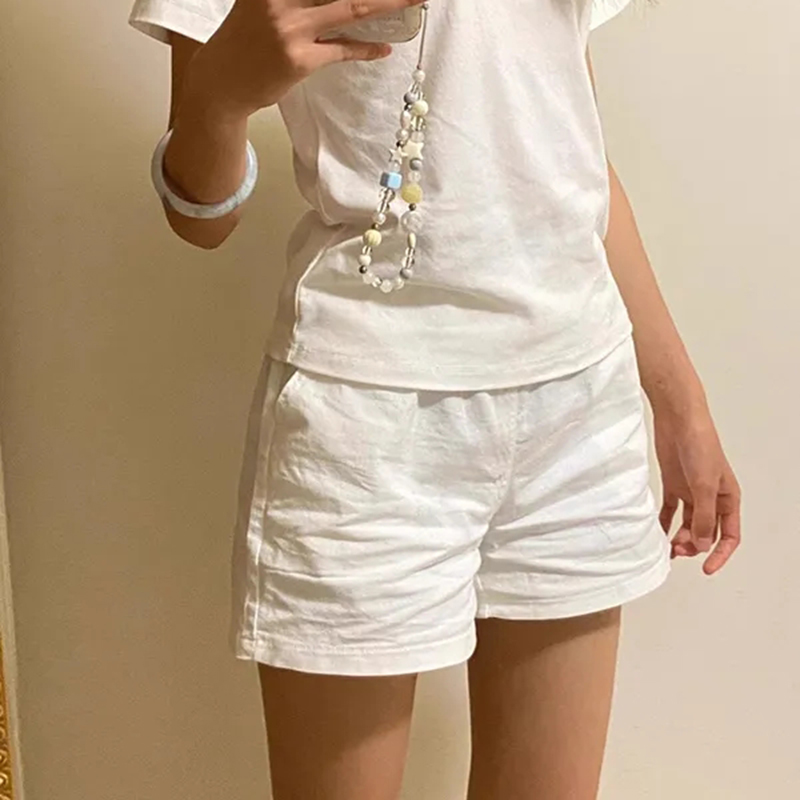 High Waist Cotton Shorts Women - Korean Street Fashion Female avis et prix