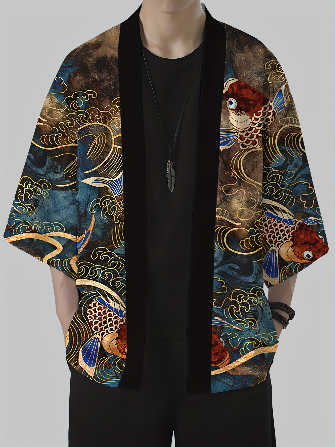2026 Summer Men's Kimono 3D Pr - Street Fashion Kimono avis et prix