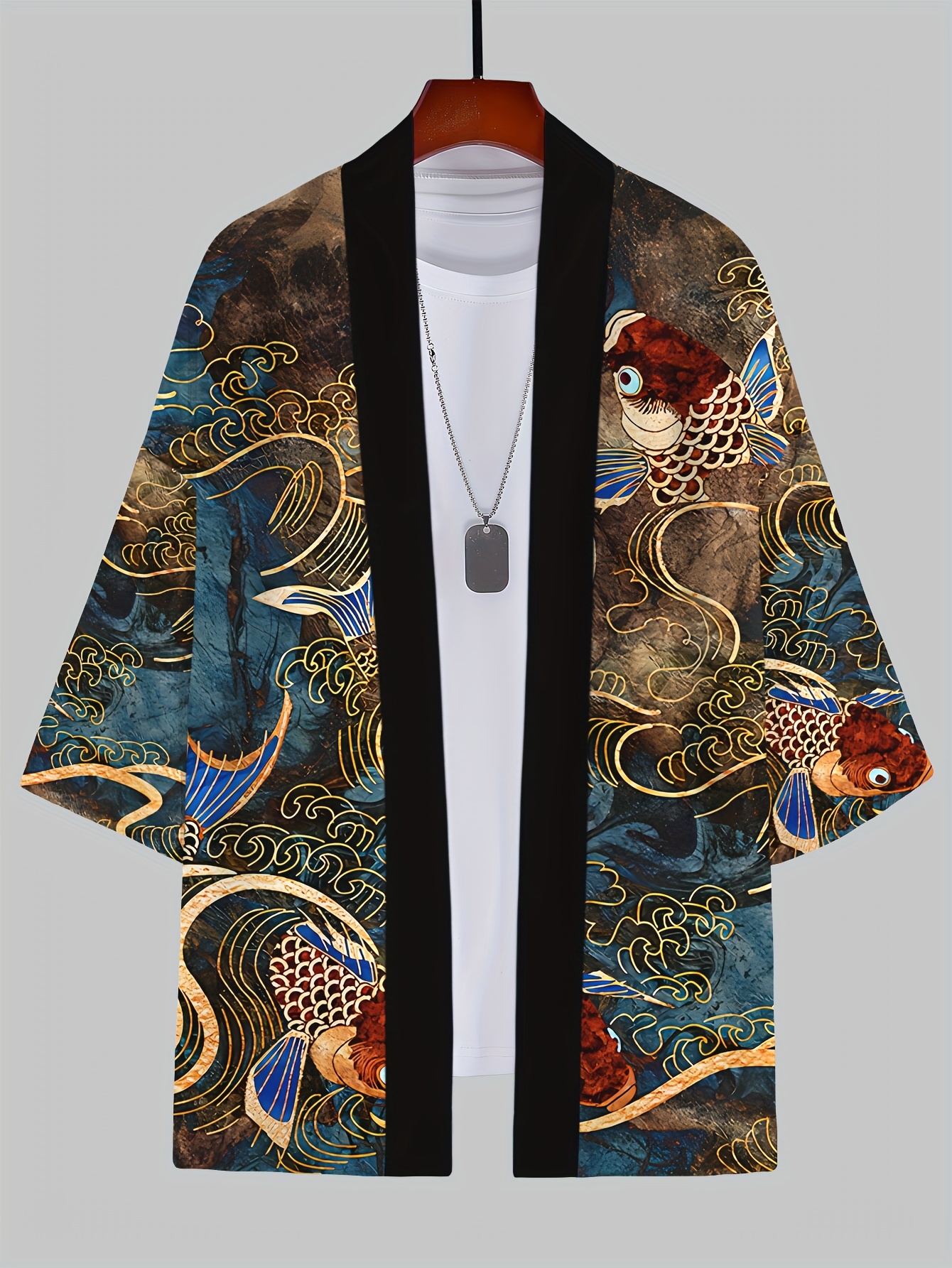 2026 Summer Men's Kimono 3D Pr - Street Fashion Kimono avis et prix