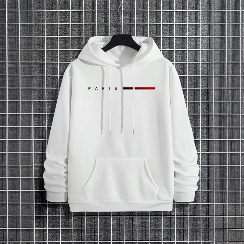 Trendy Mens Hooded Sweatshirt  - Street Fashion Paris 2025 avis et prix