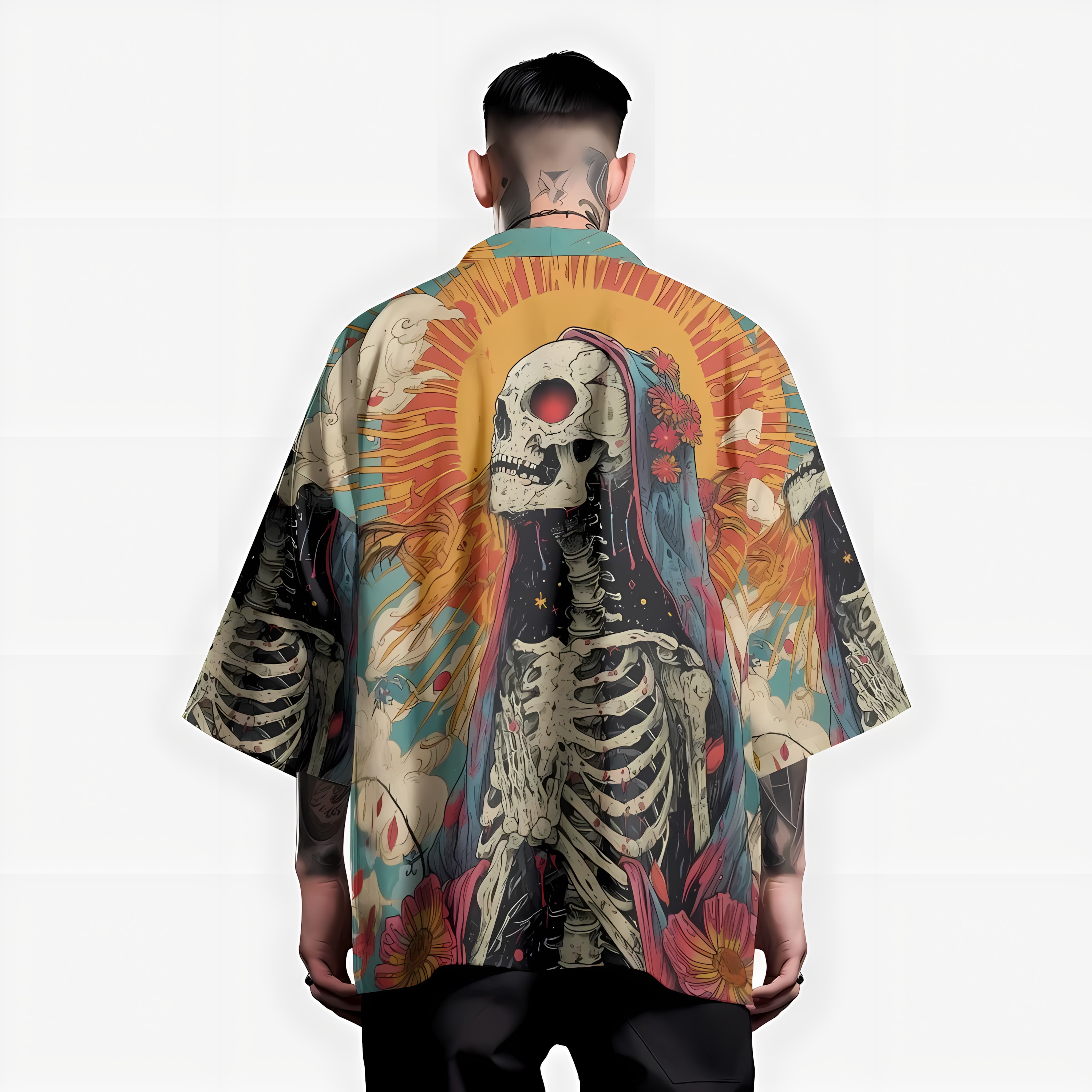2026 Summer New Men's Kimono w - Street Fashion Kimono avis et prix