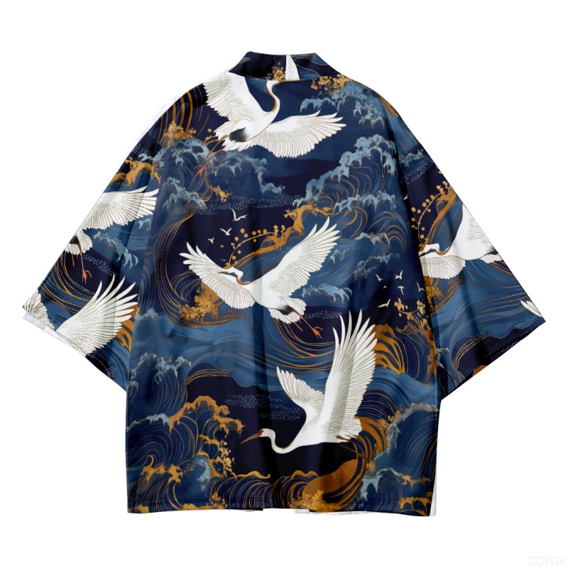 Summer Beach Fashion Crane Wav - Street Fashion Kimono avis et prix