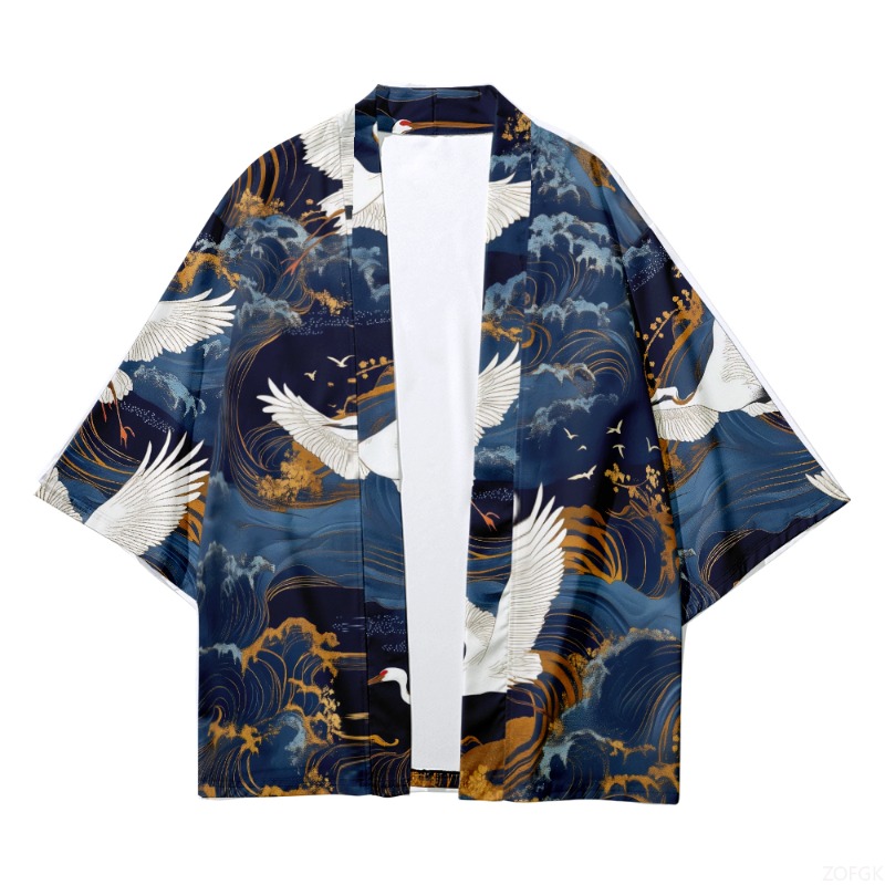 Summer Beach Fashion Crane Wav - Street Fashion Kimono avis et prix