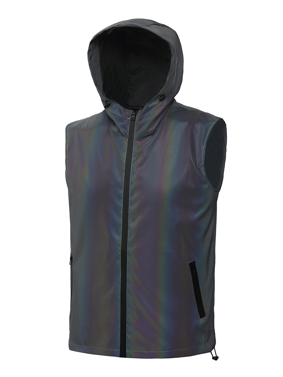 Reflective Vest Men's  Hoodie  - Fashion Street Night avis et prix