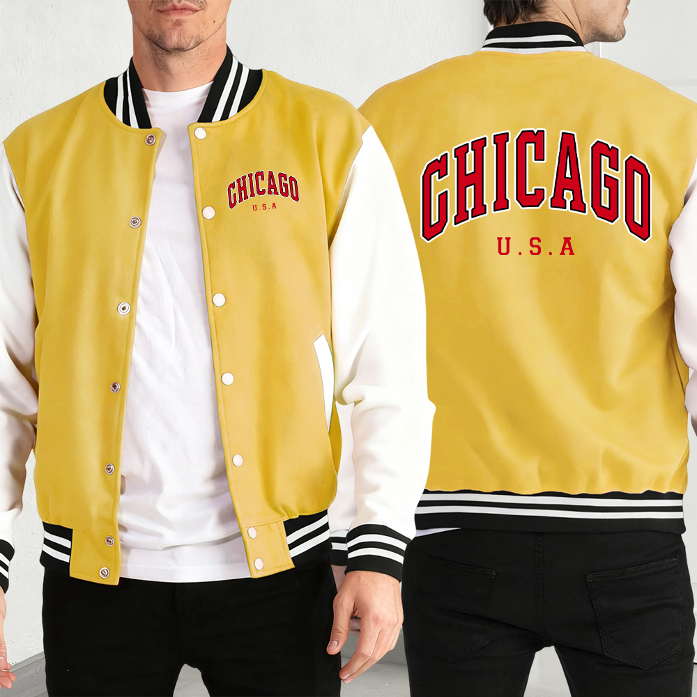 Chicago Usa Words Print Man Co - Street Fashion Chicago avis et prix