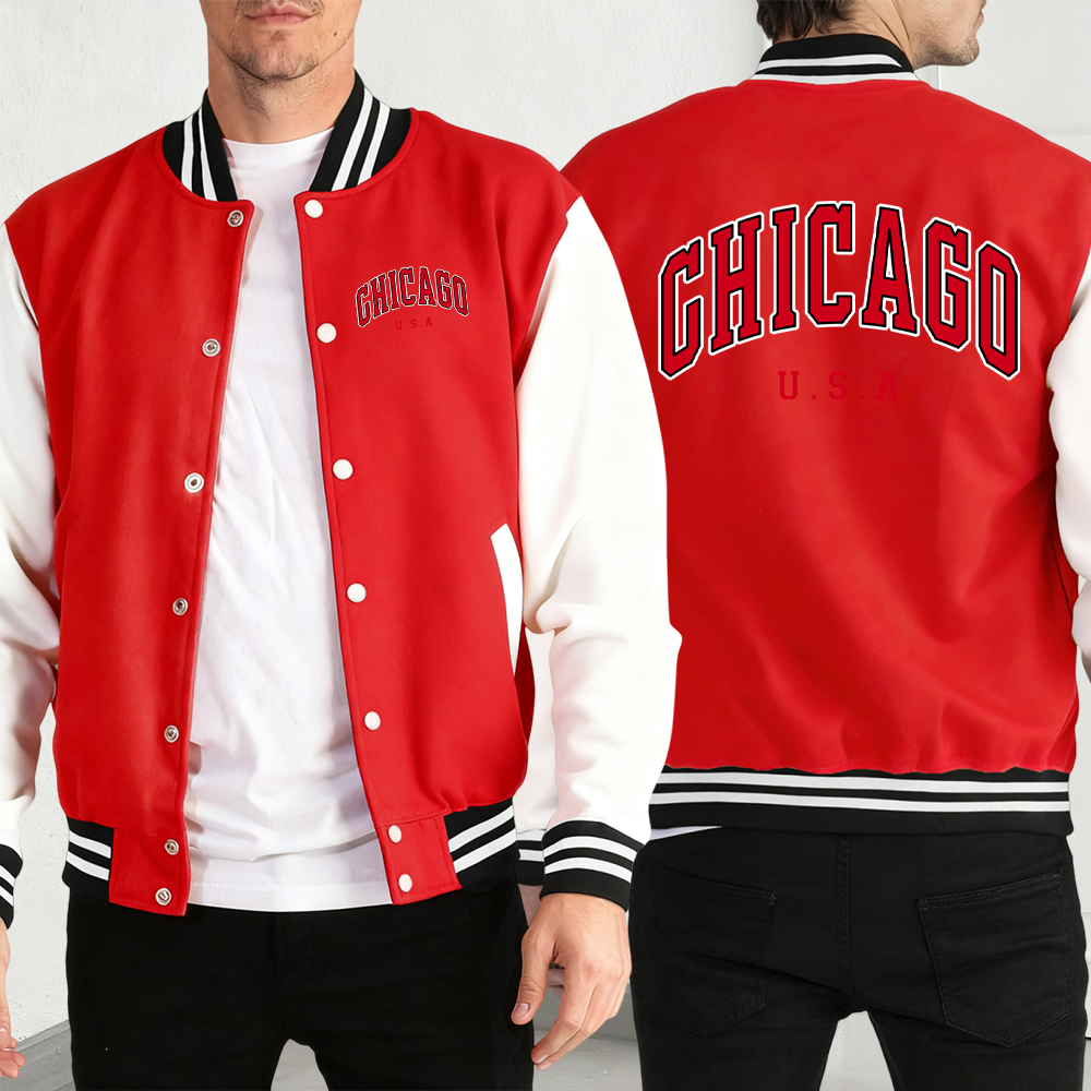 Chicago Usa Words Print Man Co - Street Fashion Chicago avis et prix