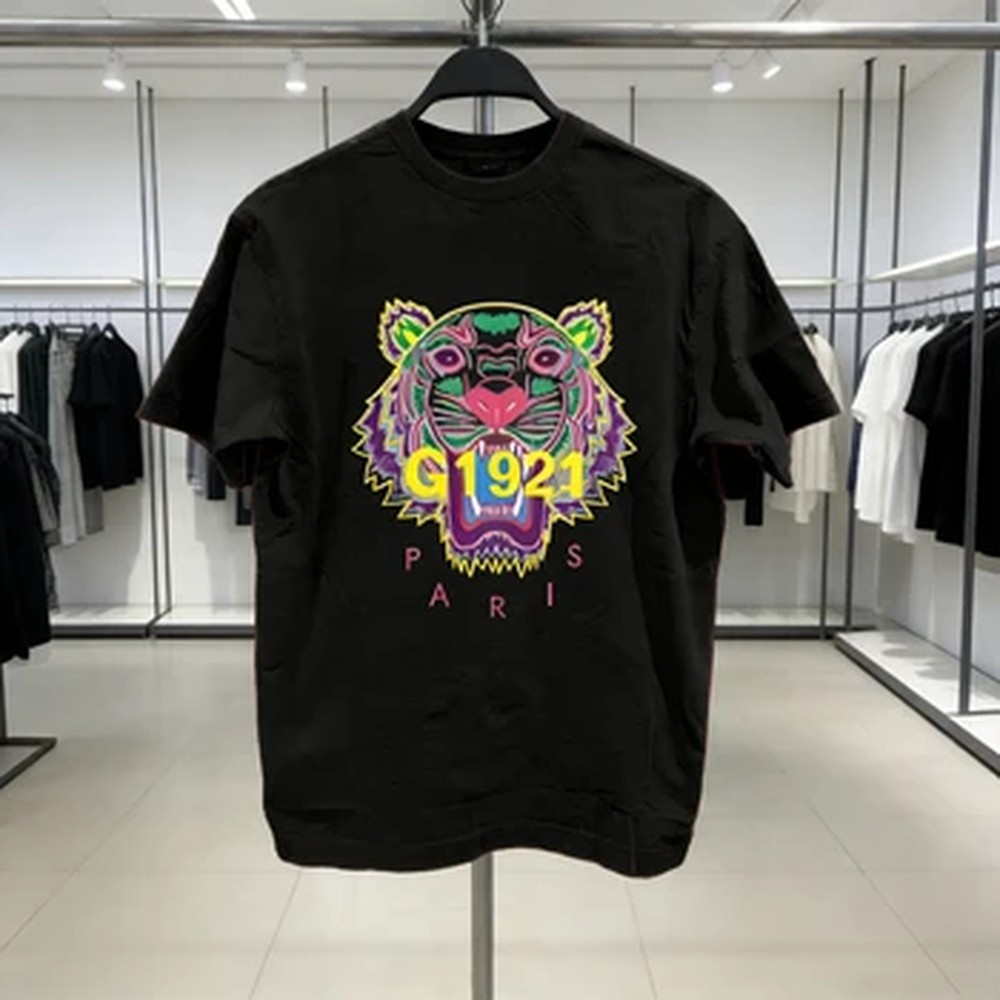 2026 Lion Head Print T-shirt M - Street Fashion Brand avis et prix