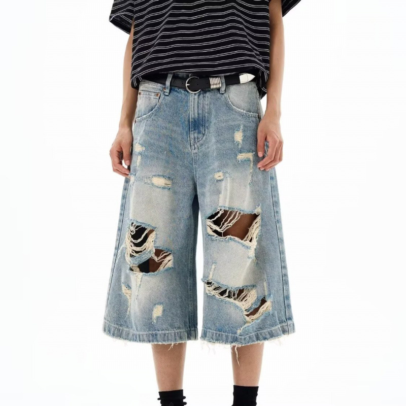 New Men Vintage Ripped Baggy S - Distressed Jean Rip avis et prix