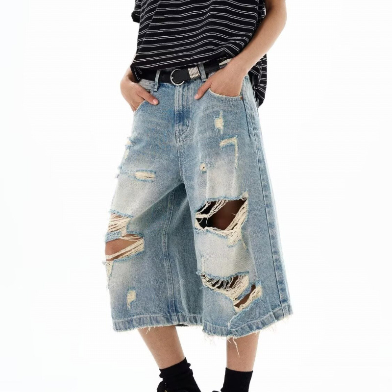 New Men Vintage Ripped Baggy S - Distressed Jean Rip avis et prix