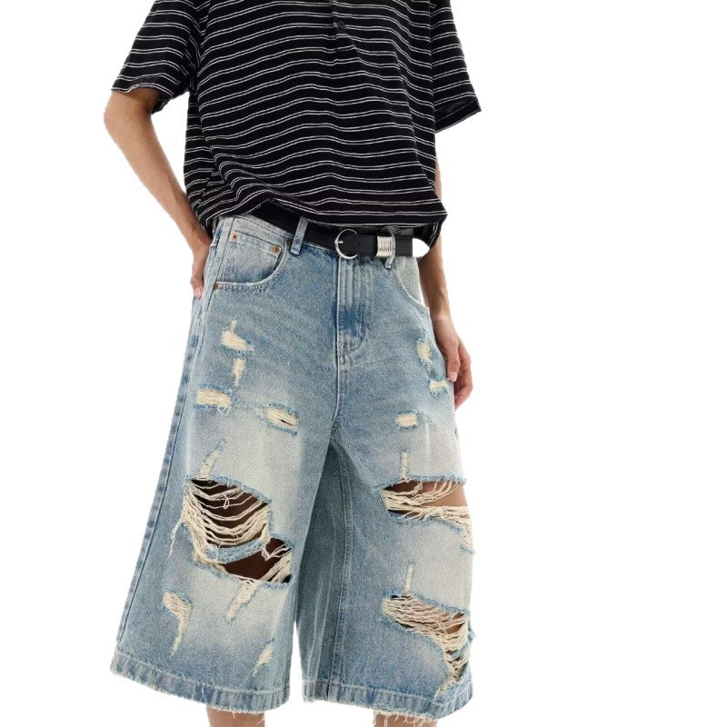 New Men Vintage Ripped Baggy S - Distressed Jean Rip avis et prix