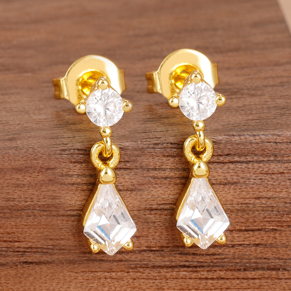 2PCS Sparkling Zircon Drooping - Street Fashion Shoot avis et prix