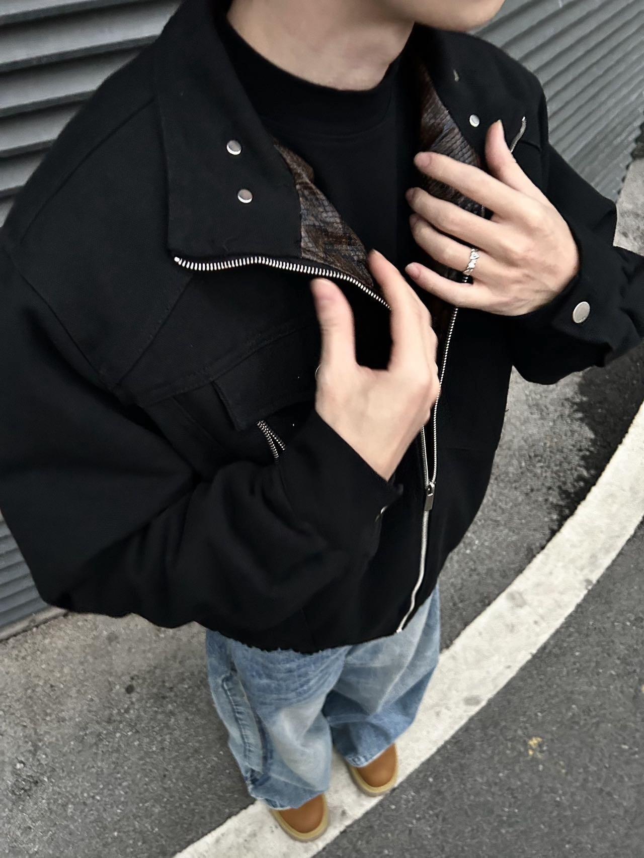 Mens Jacket Coat Hoodie Crop S - Fashion Street Night avis et prix