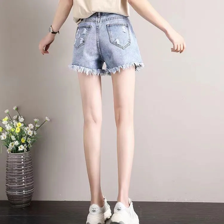 Women Light Wash High Waist De - Distressed Jean Rip avis et prix